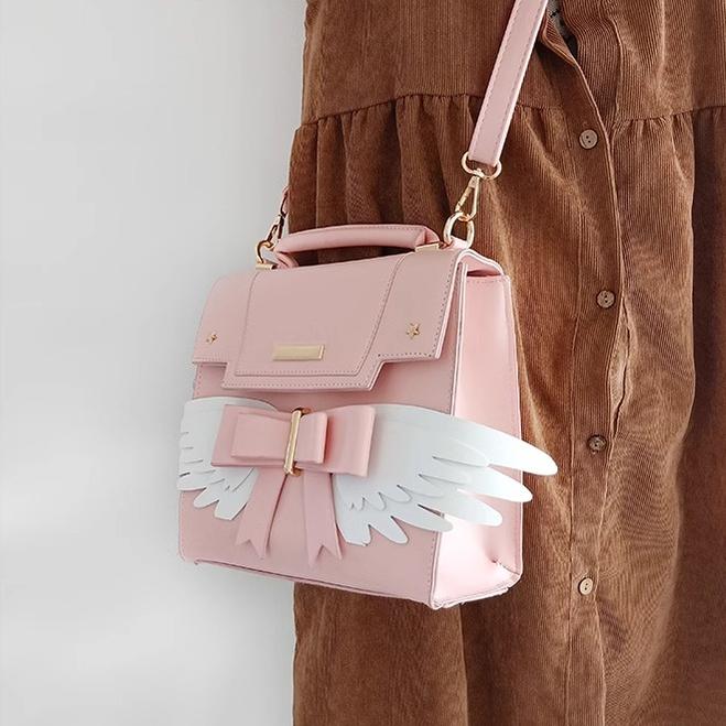Prime Sister - Sweet Lolita Shoulder Bag Wings Bow Design High Capacity Bag - Image 18