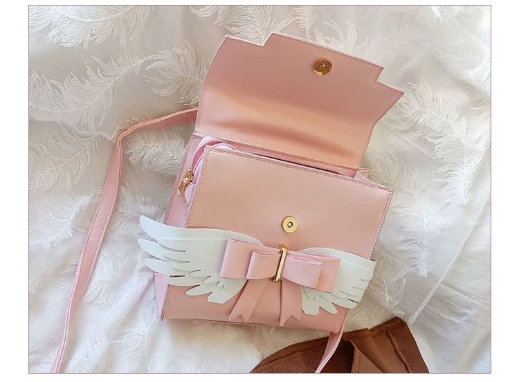 Prime Sister - Sweet Lolita Shoulder Bag Wings Bow Design High Capacity Bag - Image 19