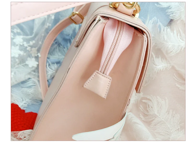 Prime Sister - Sweet Lolita Shoulder Bag Wings Bow Design High Capacity Bag - Image 23