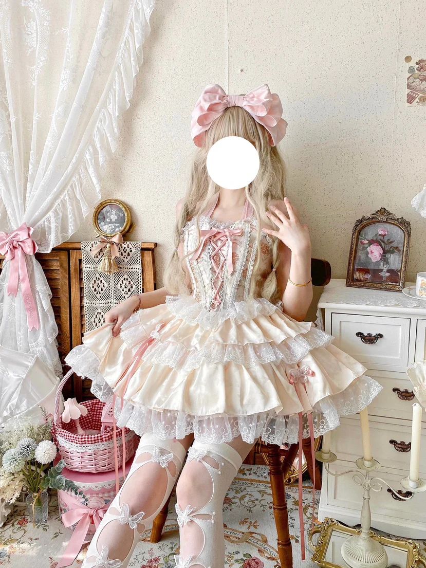 Qianmu - Endless Summer - Sweet Lolita Skirt Set with Ballet-Styled Bodice - Image 8