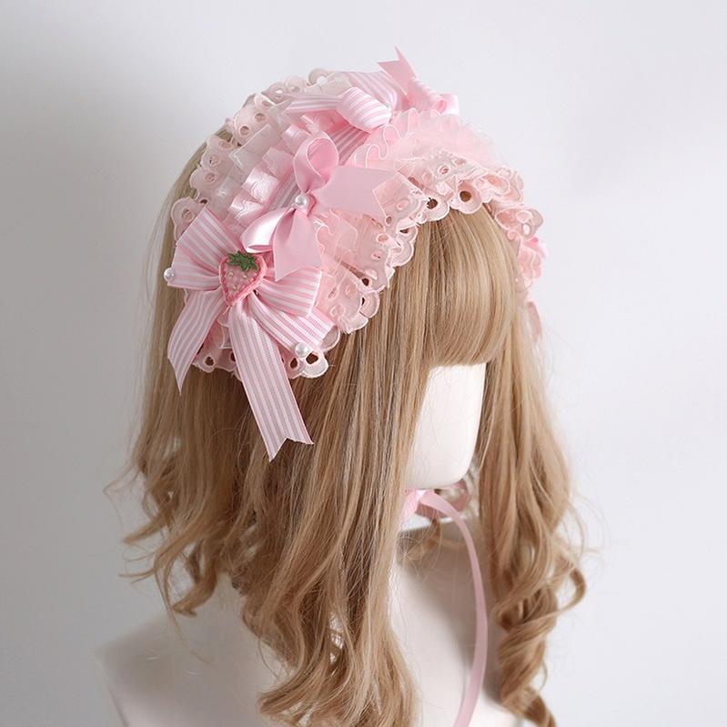 Xiaogui - Sweet Lolita Strawberry Head Accessory - Image 5