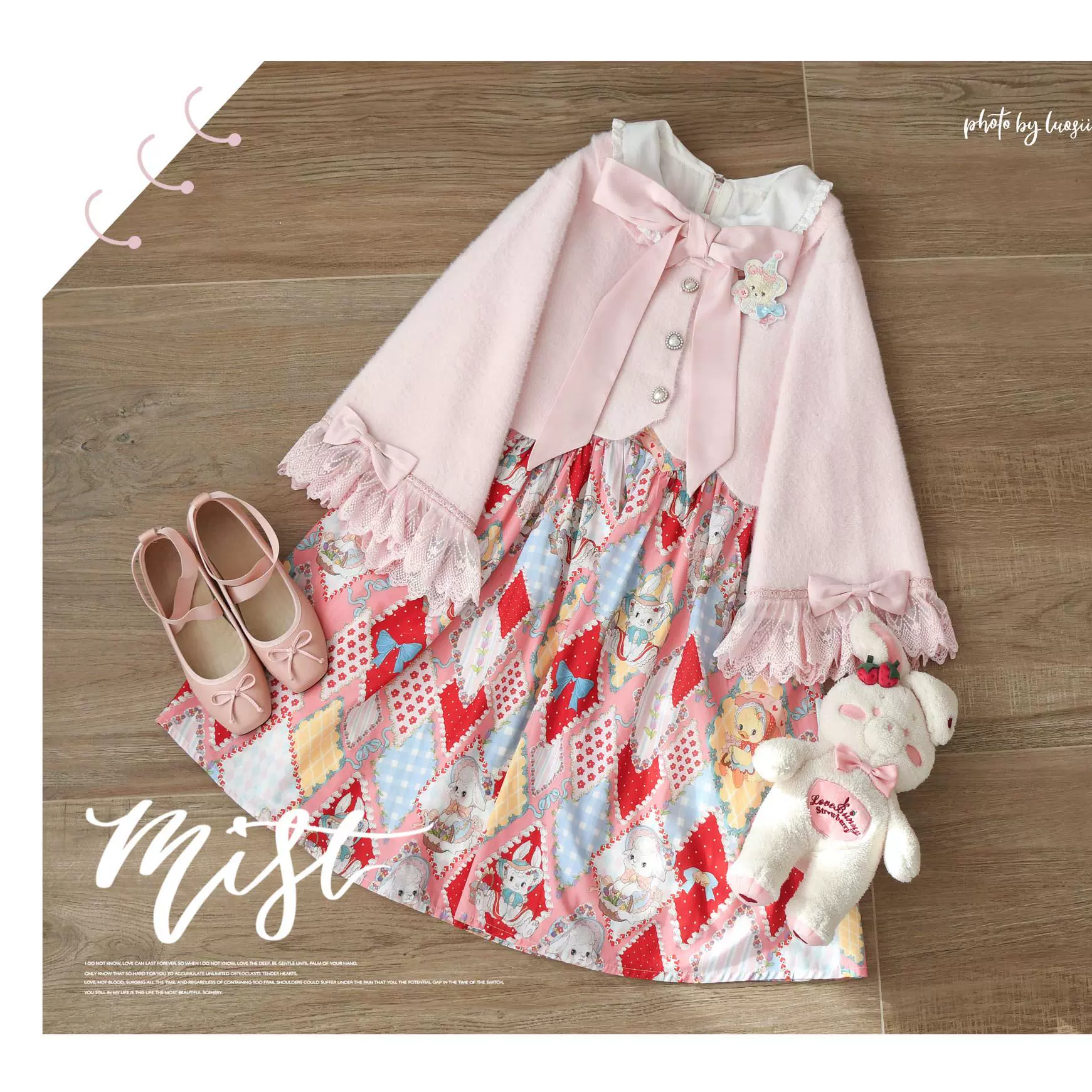 Qian's Letter - Sweet Lolita Sweater Winter Cardigan - Image 26