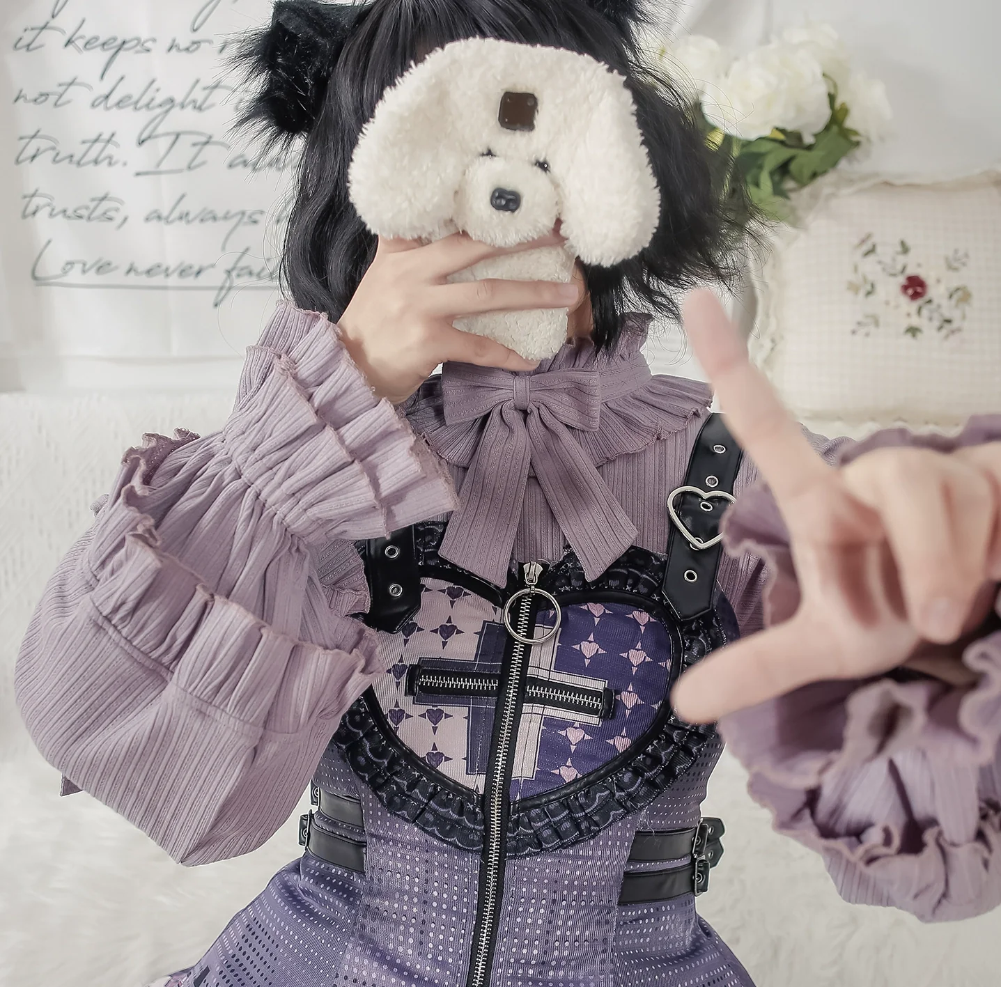First Snow - Sweet Lolita Sweater Winter Puff Sleeve Knitting Innerwear - Image 27