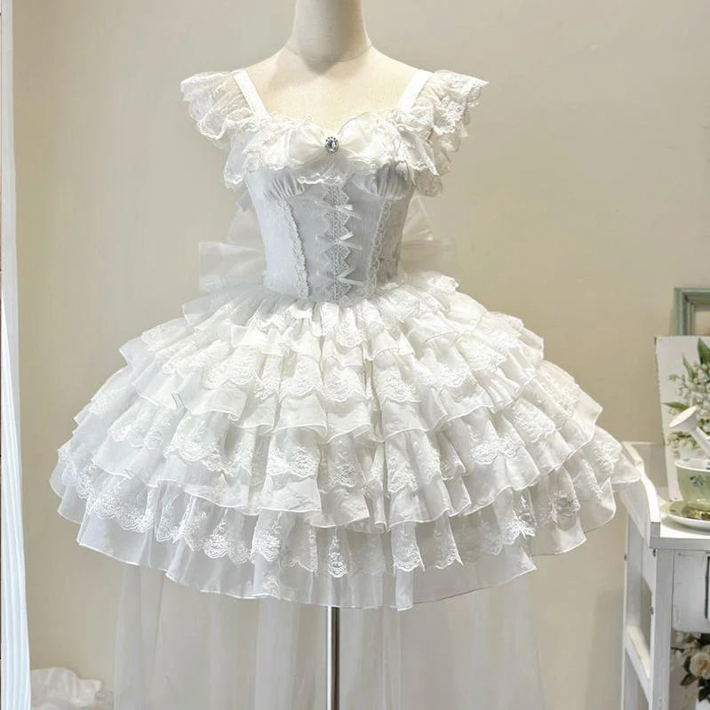 Phoenix Rise - Sweet Lolita Wedding JSK, Bullet Dress Inspired - Image 11