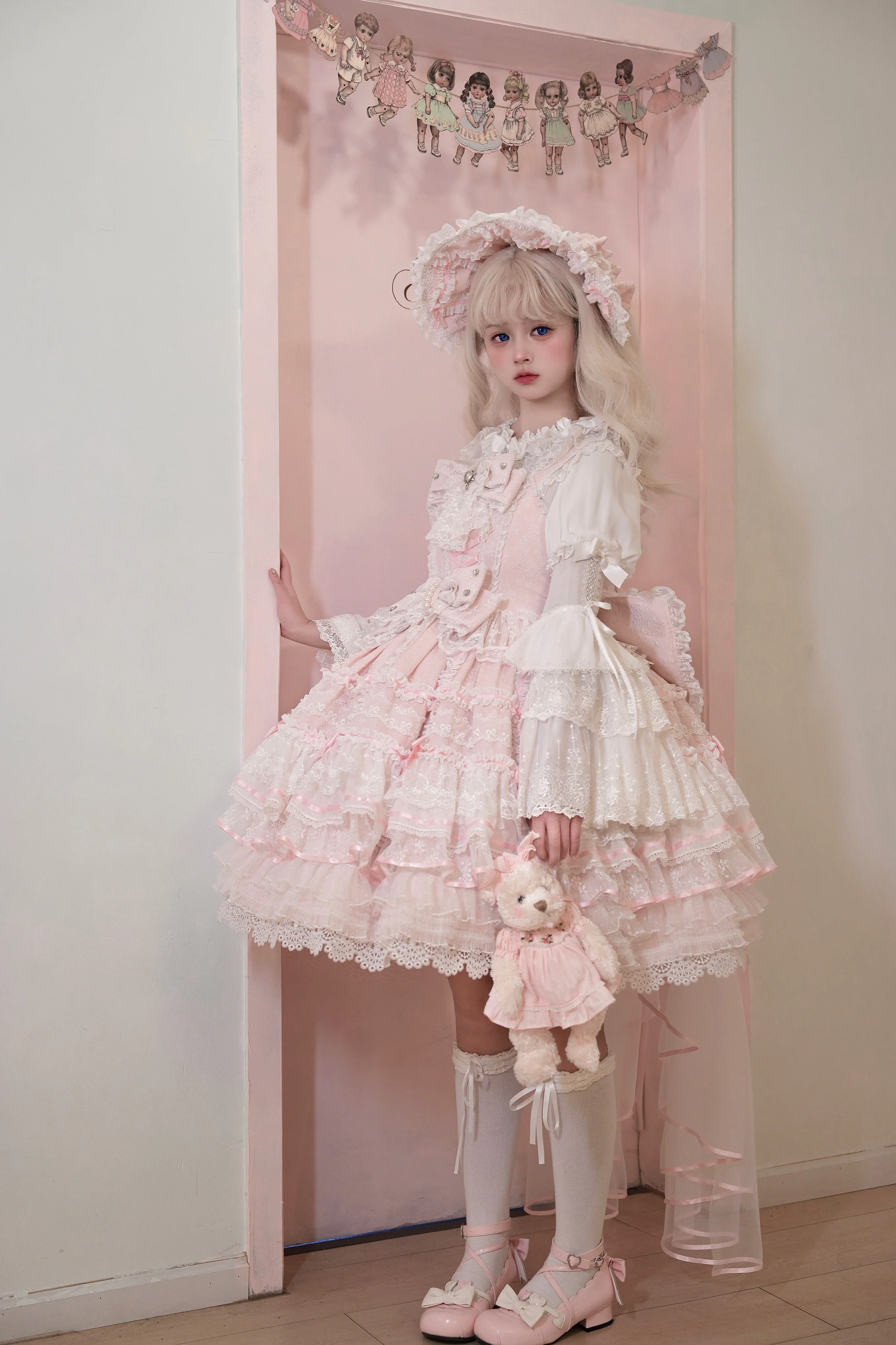 Flower Banquet - Wishing Star - Sweet Wedding Lolita JSK Bridal Lolita Dress - Image 12
