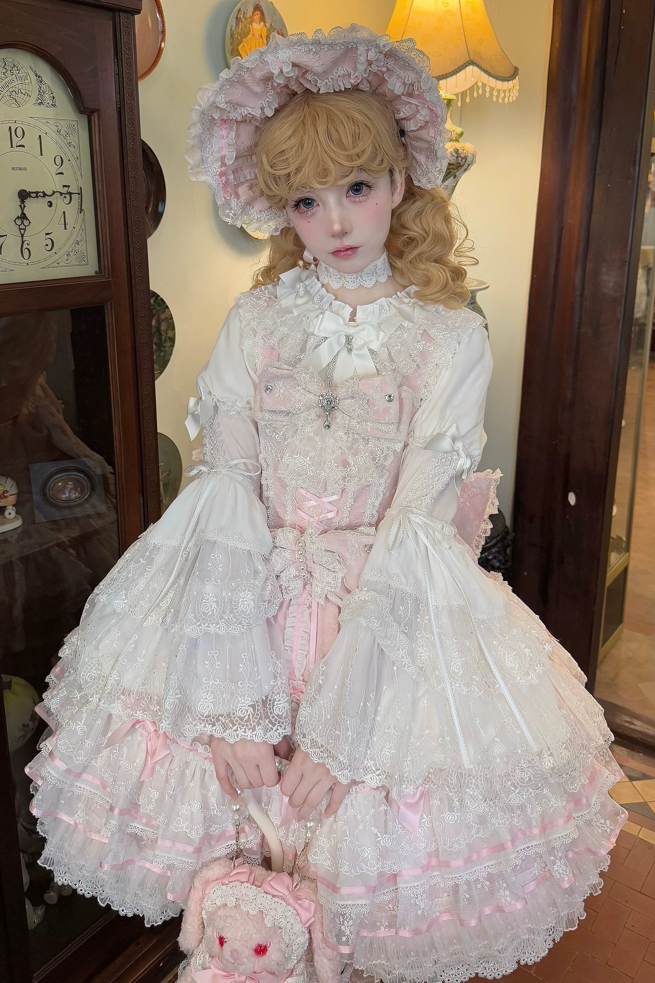 Flower Banquet - Wishing Star - Sweet Wedding Lolita JSK Bridal Lolita Dress - Image 15