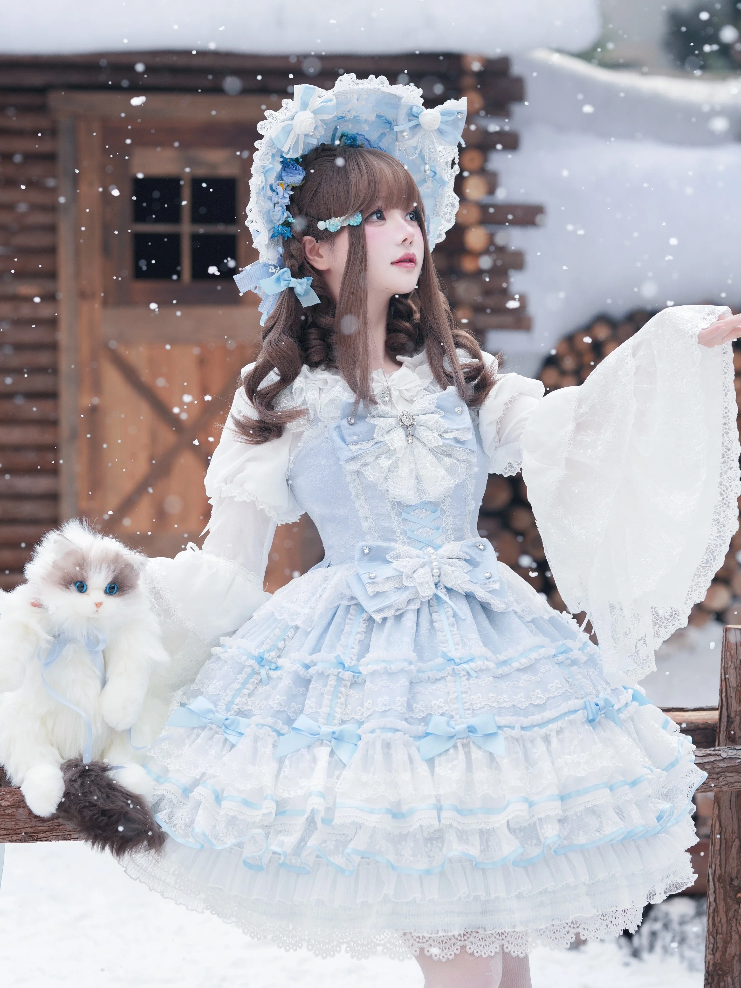 Flower Banquet - Wishing Star - Sweet Wedding Lolita JSK Bridal Lolita Dress - Image 17