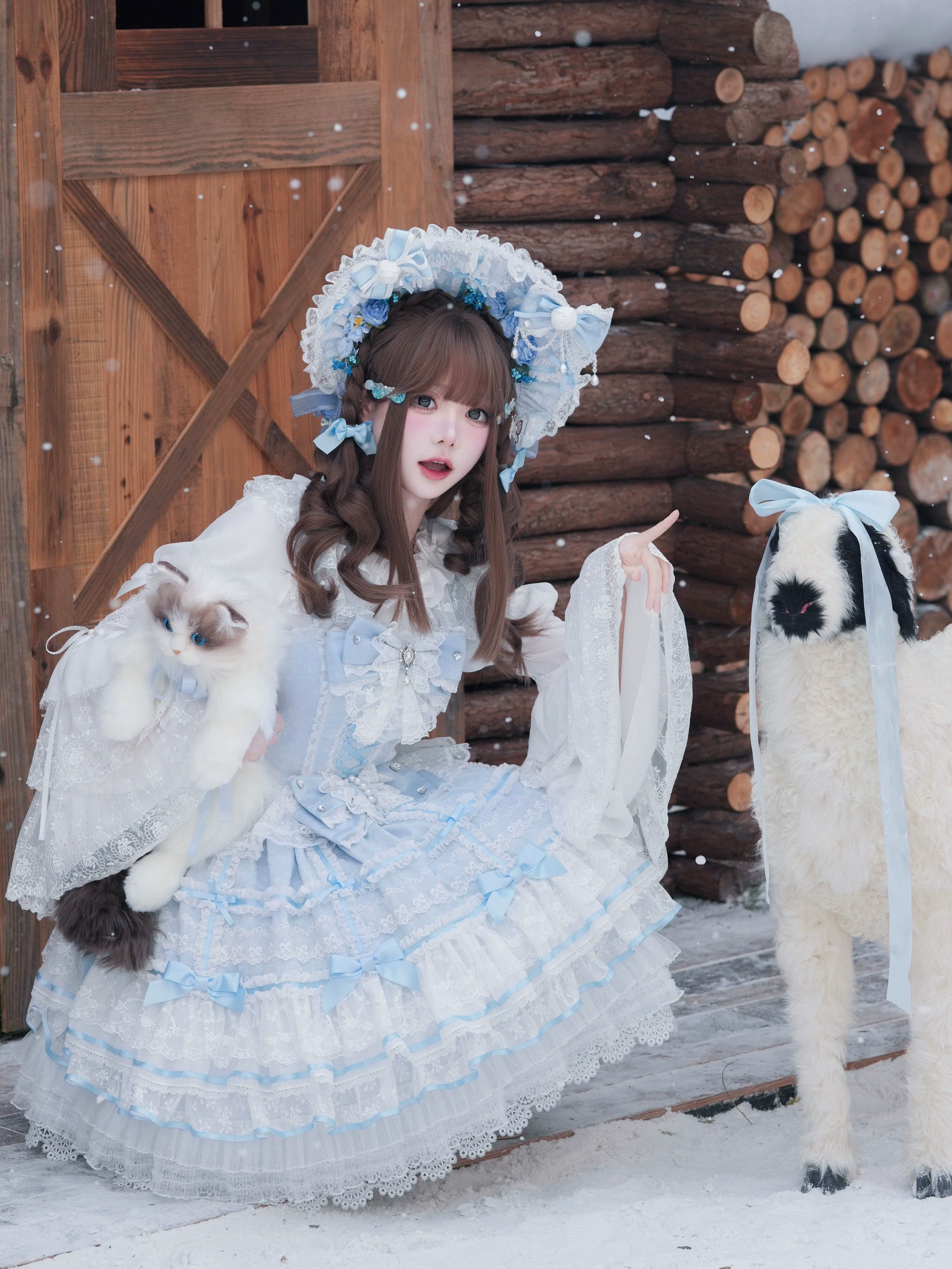 Flower Banquet - Wishing Star - Sweet Wedding Lolita JSK Bridal Lolita Dress - Image 19
