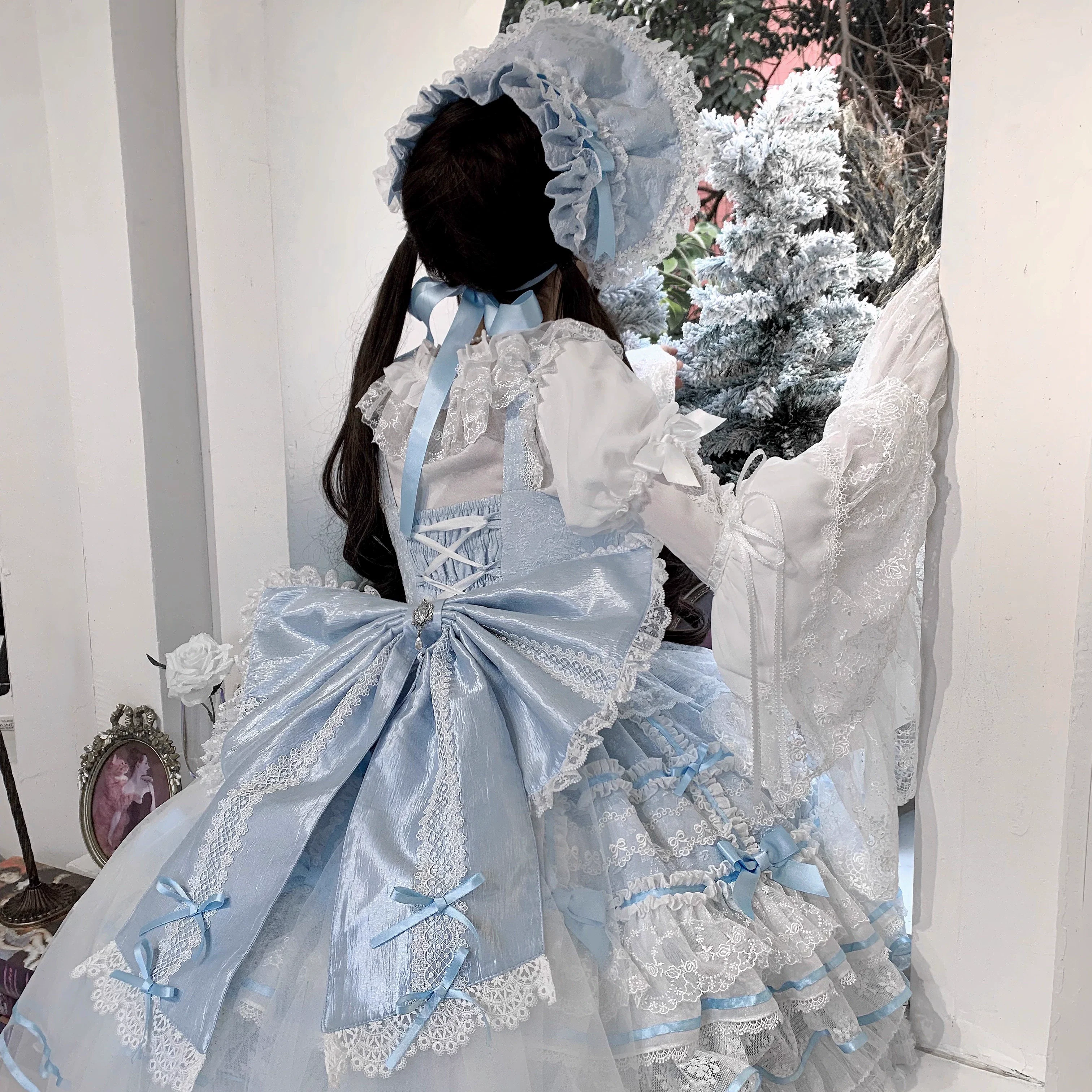 Flower Banquet - Wishing Star - Sweet Wedding Lolita JSK Bridal Lolita Dress - Image 20