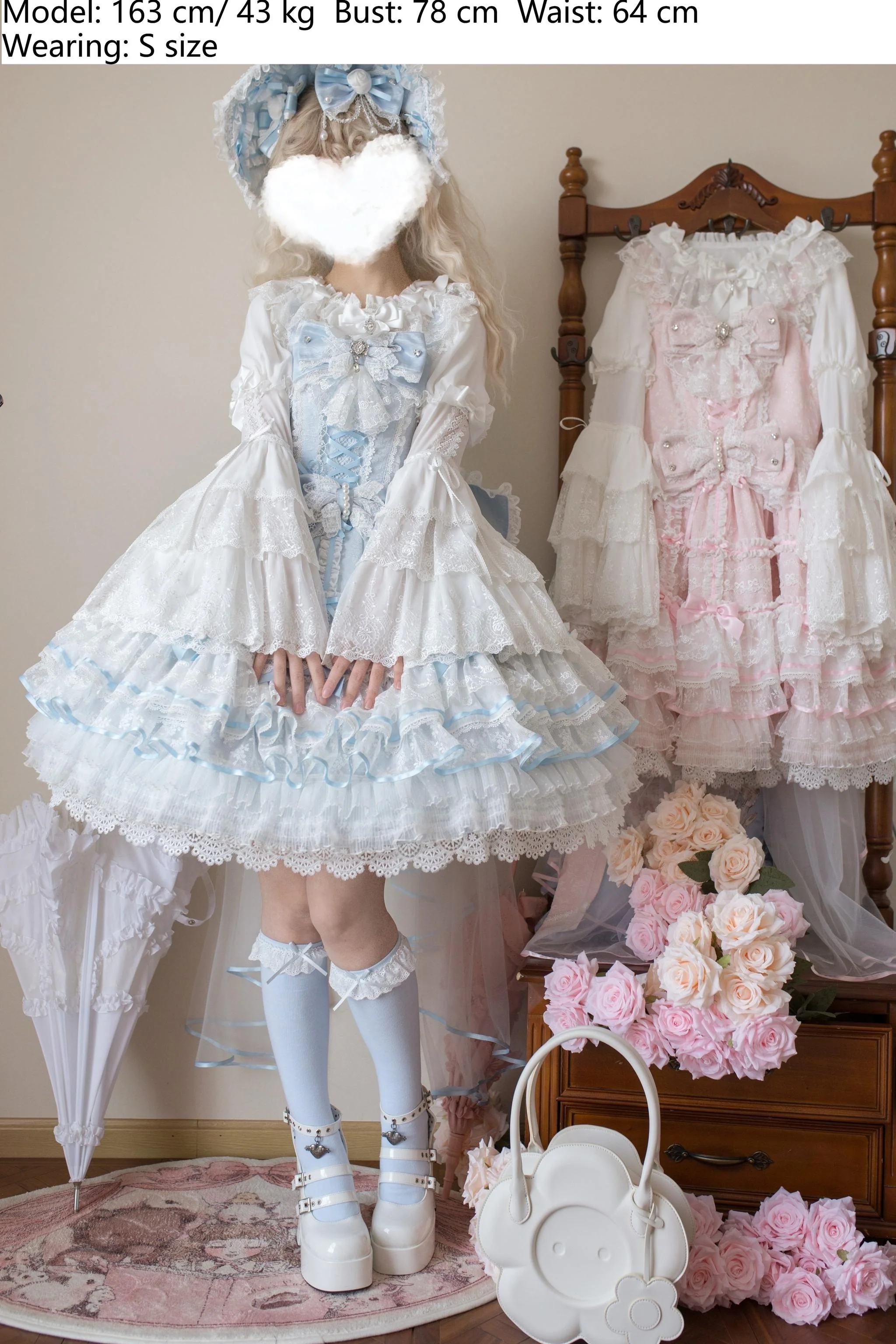 Flower Banquet - Wishing Star - Sweet Wedding Lolita JSK Bridal Lolita Dress - Image 21
