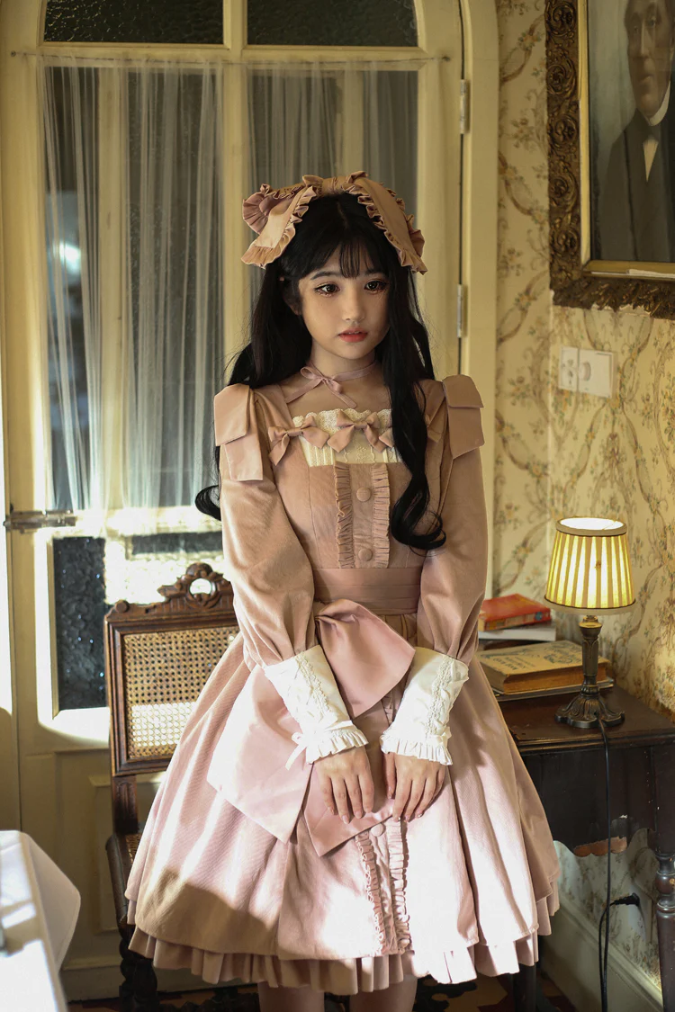 Annie's Gift - Elegant Velvet Lolita OP Dress - Image 24