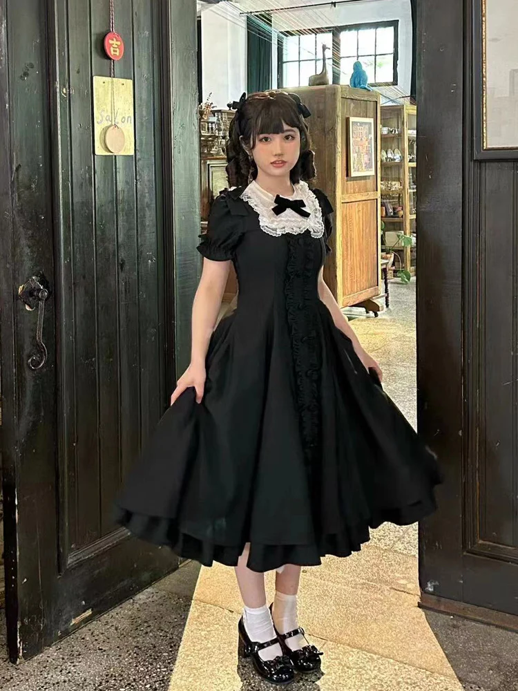 Long Vesion Elegant and Vintage Lolita OP - Image 10
