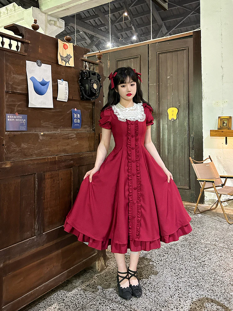 Long Vesion Elegant and Vintage Lolita OP - Image 11