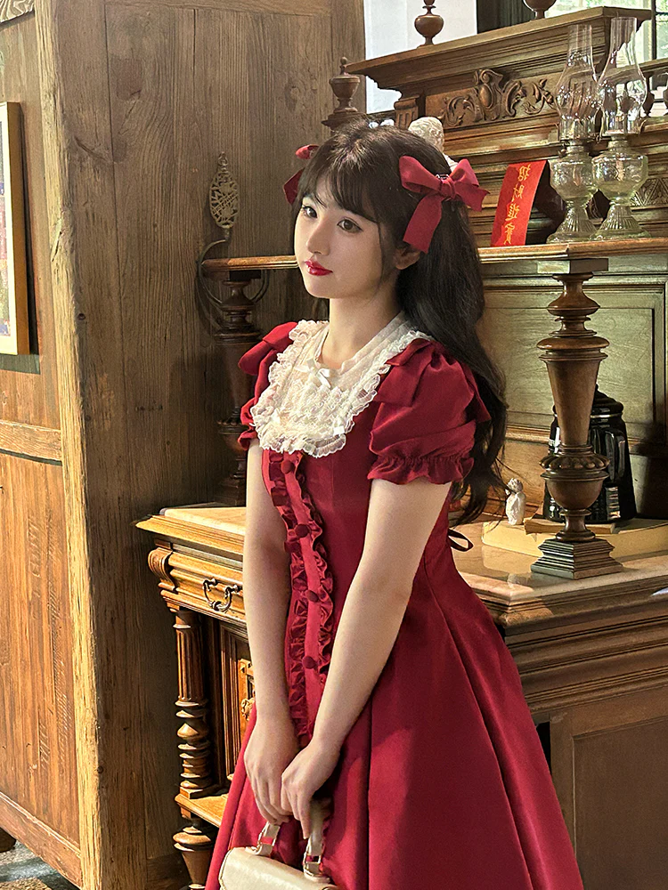 Long Vesion Elegant and Vintage Lolita OP - Image 17