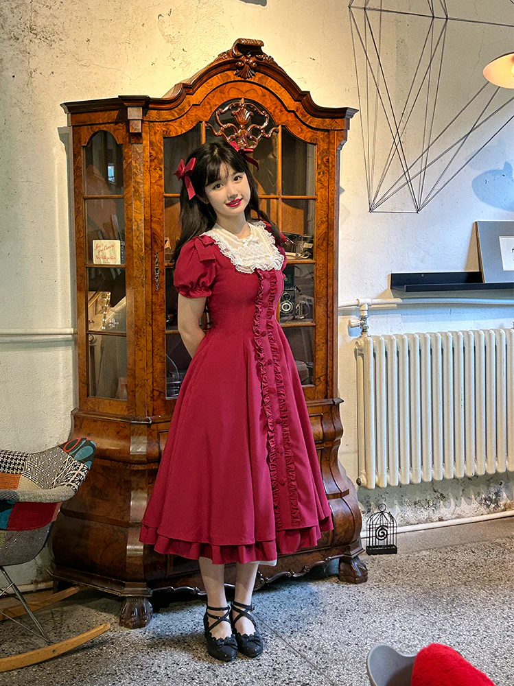 Long Vesion Elegant and Vintage Lolita OP - Image 18
