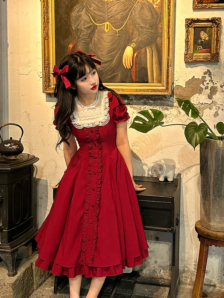 Long Vesion Elegant and Vintage Lolita OP - Image 19