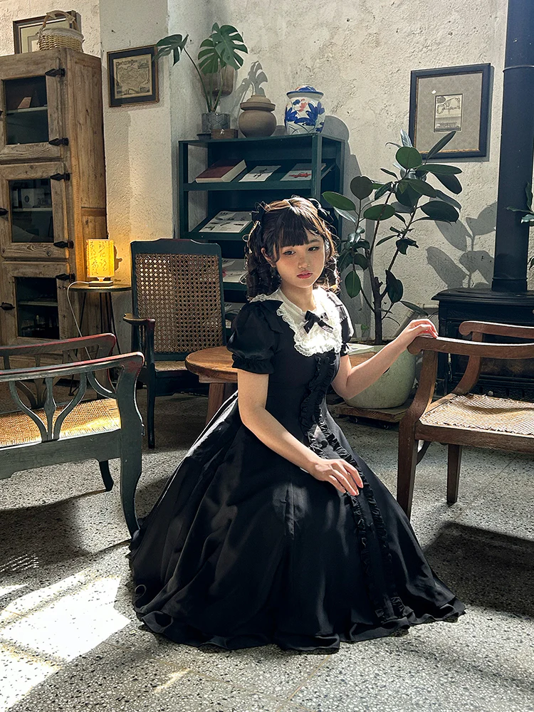 Long Vesion Elegant and Vintage Lolita OP - Image 27