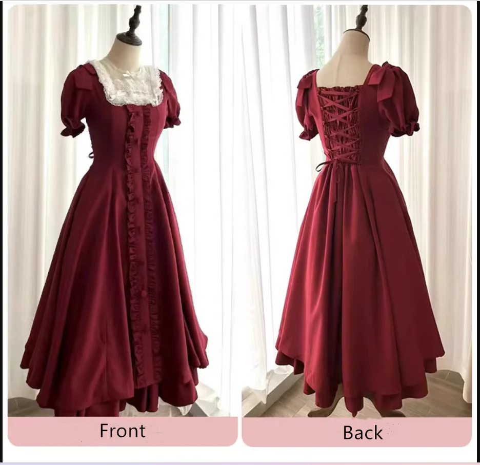 Long Vesion Elegant and Vintage Lolita OP - Image 37