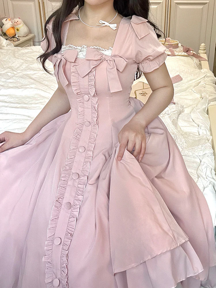Long Vesion Elegant and Vintage Lolita OP - Image 5