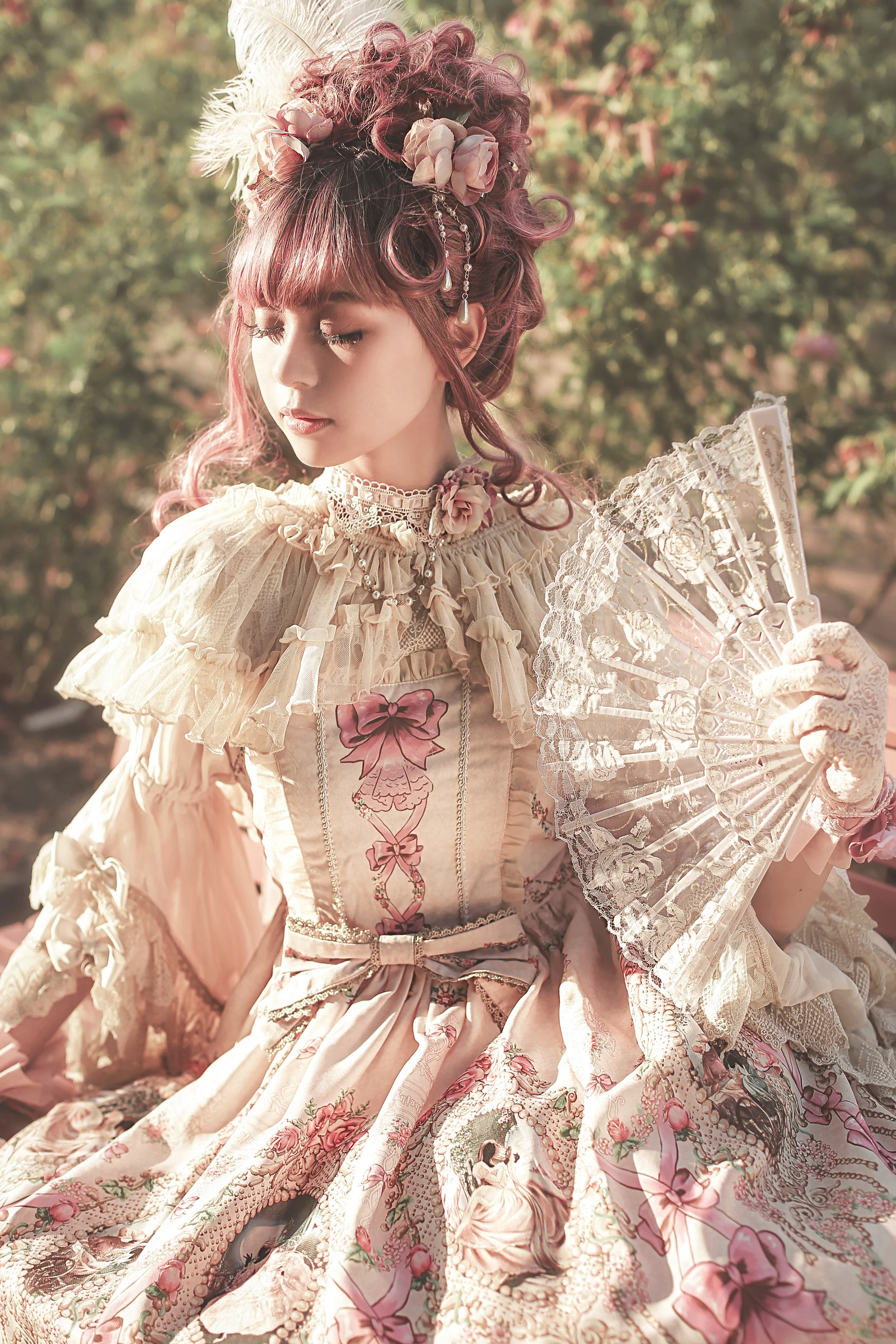 Fairytale Town Prom - Printed Tea Party Classic Lolita JSK Suit - Image 16