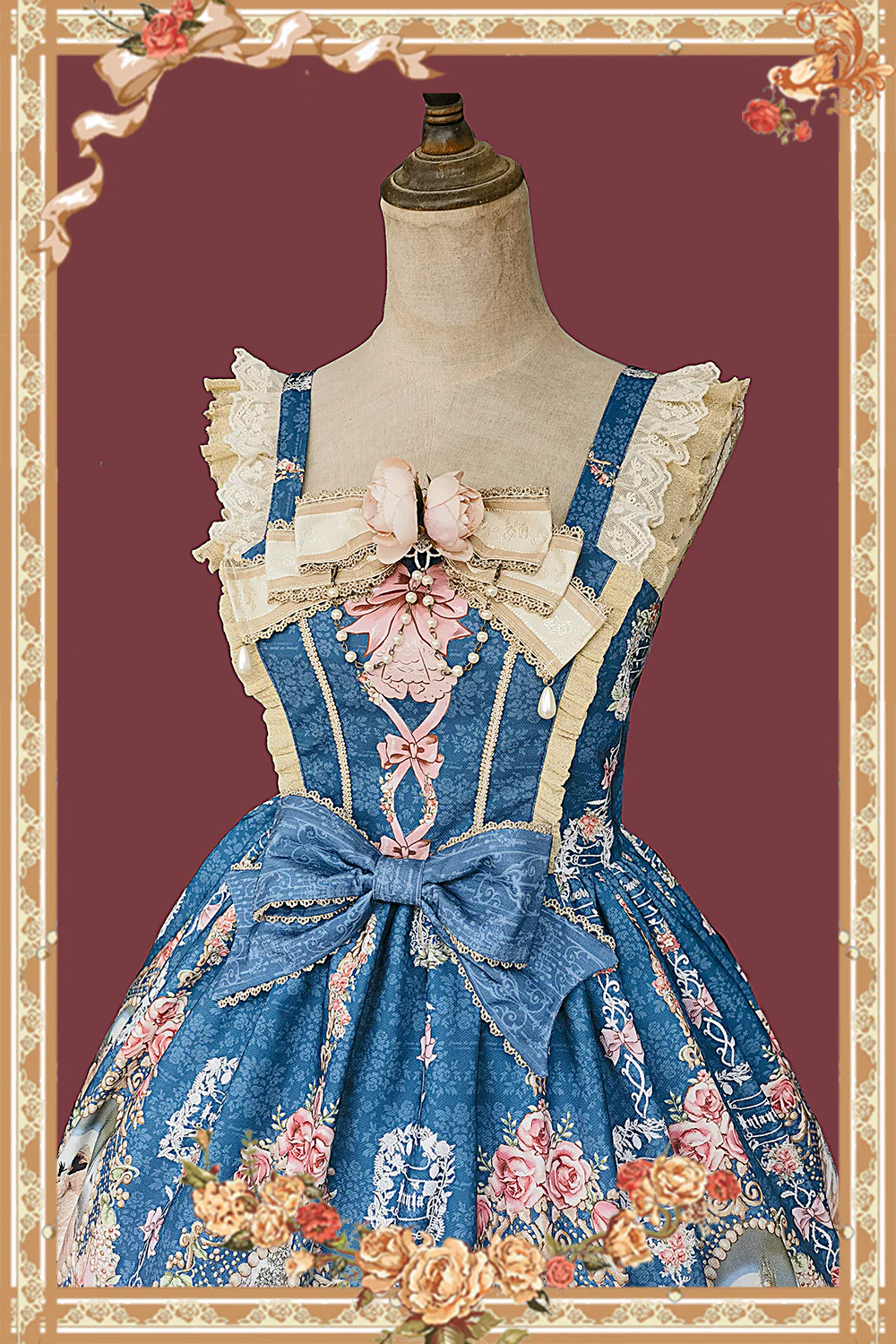 Fairytale Town Prom - Printed Tea Party Classic Lolita JSK Suit - Image 31