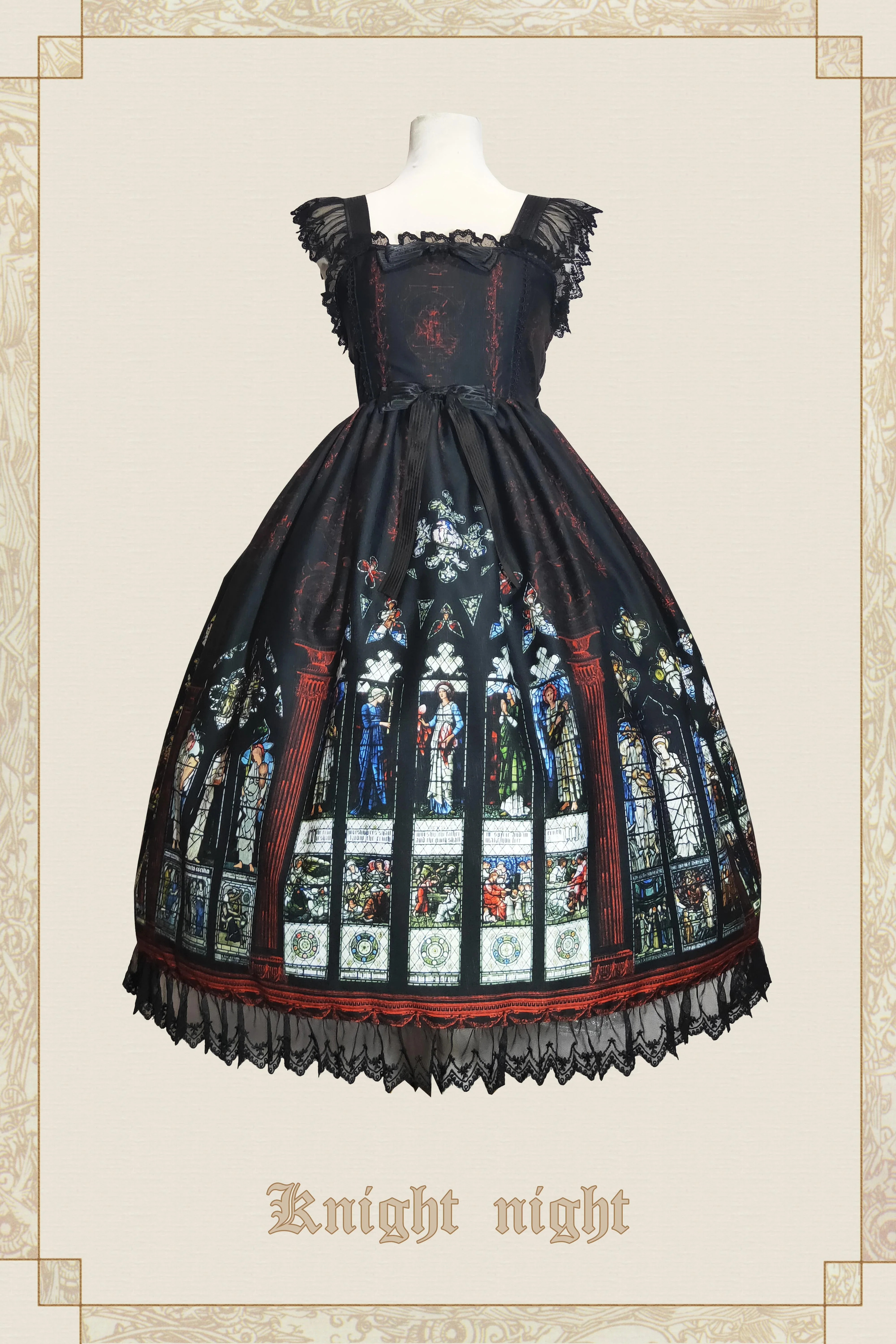 Knight night - The Saint Priest - Stained Glass·Sain Lolita Jumper Dress - Image 3