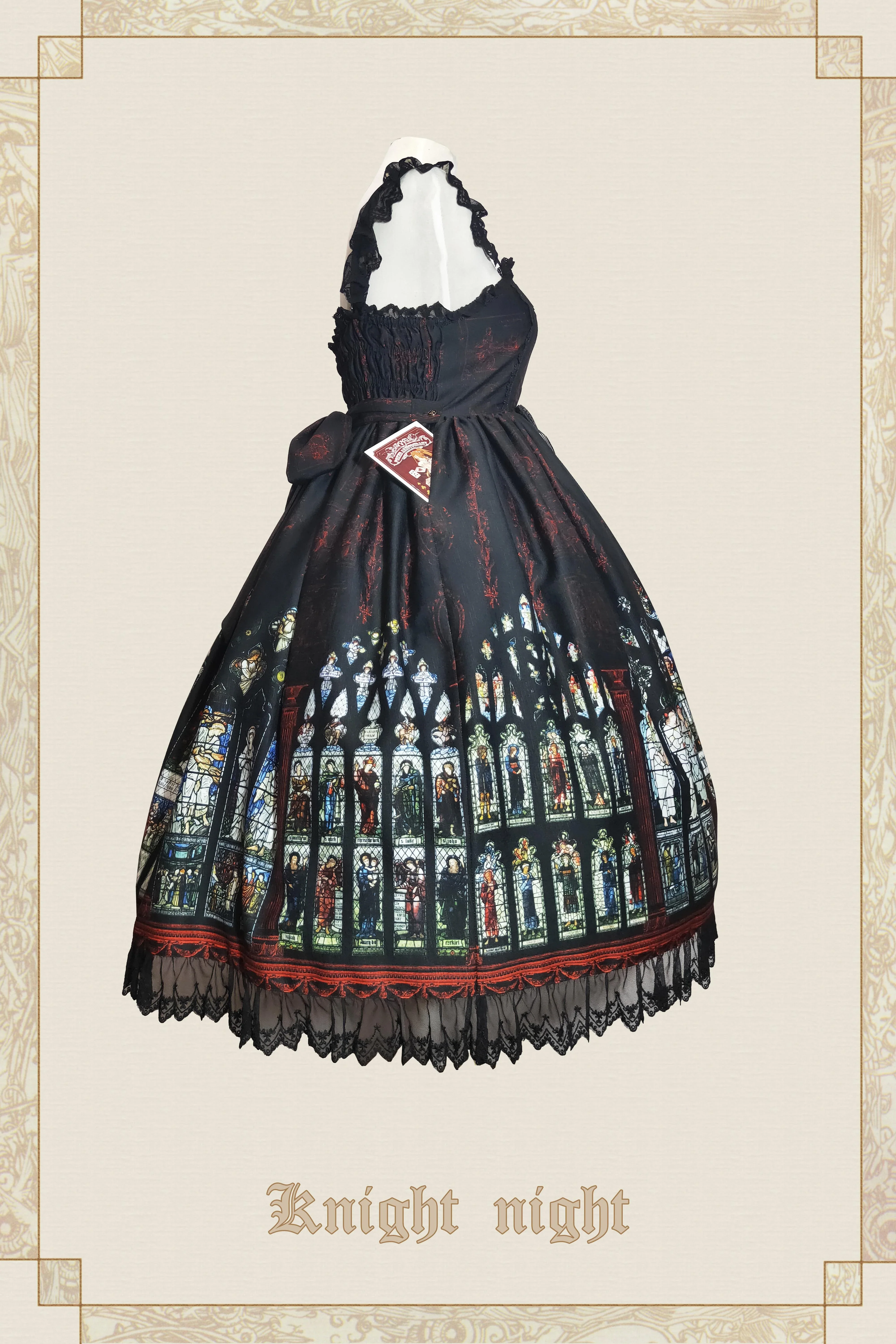 Knight night - The Saint Priest - Stained Glass·Sain Lolita Jumper Dress - Image 4