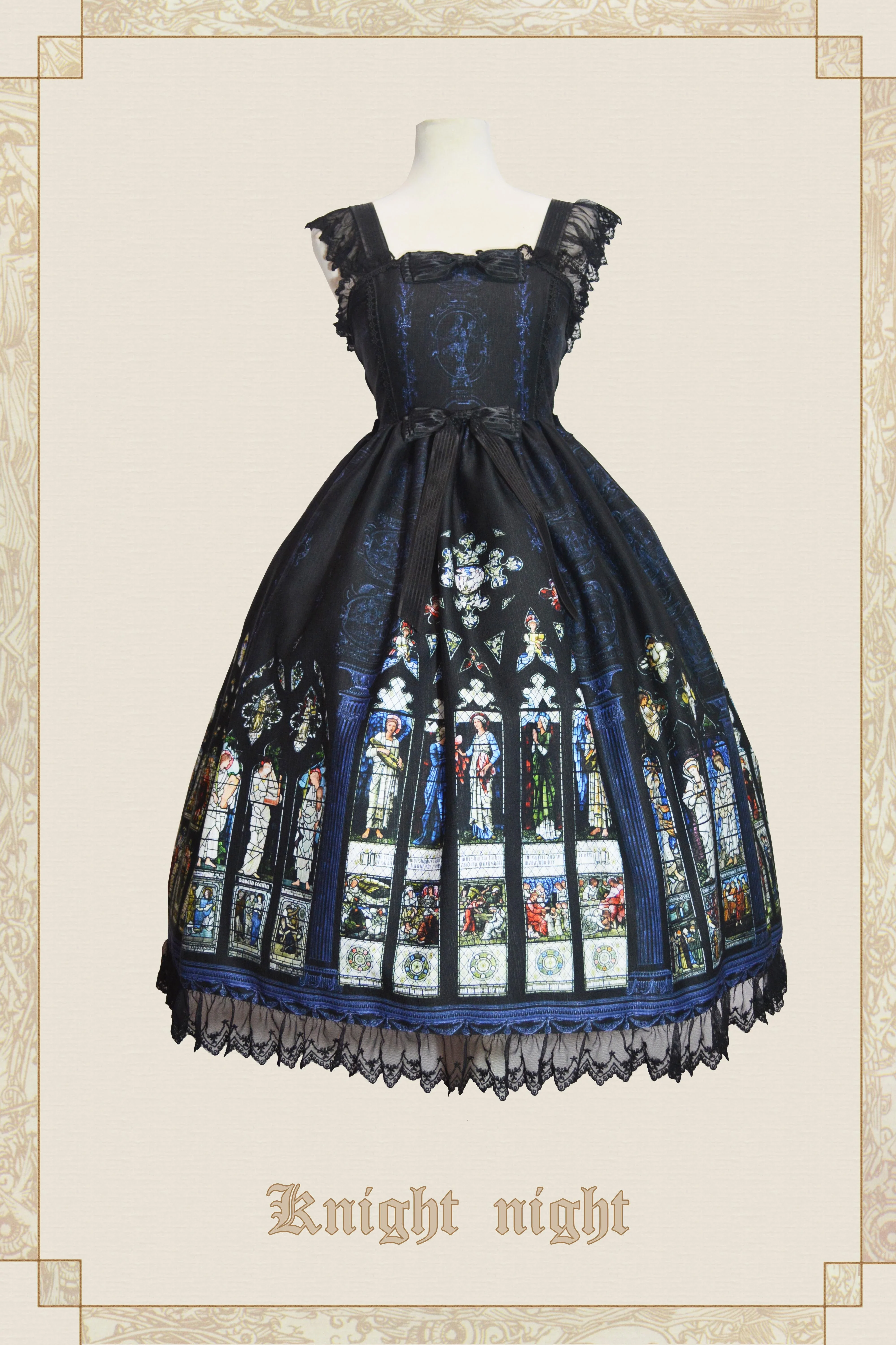 Knight night - The Saint Priest - Stained Glass·Sain Lolita Jumper Dress - Image 6