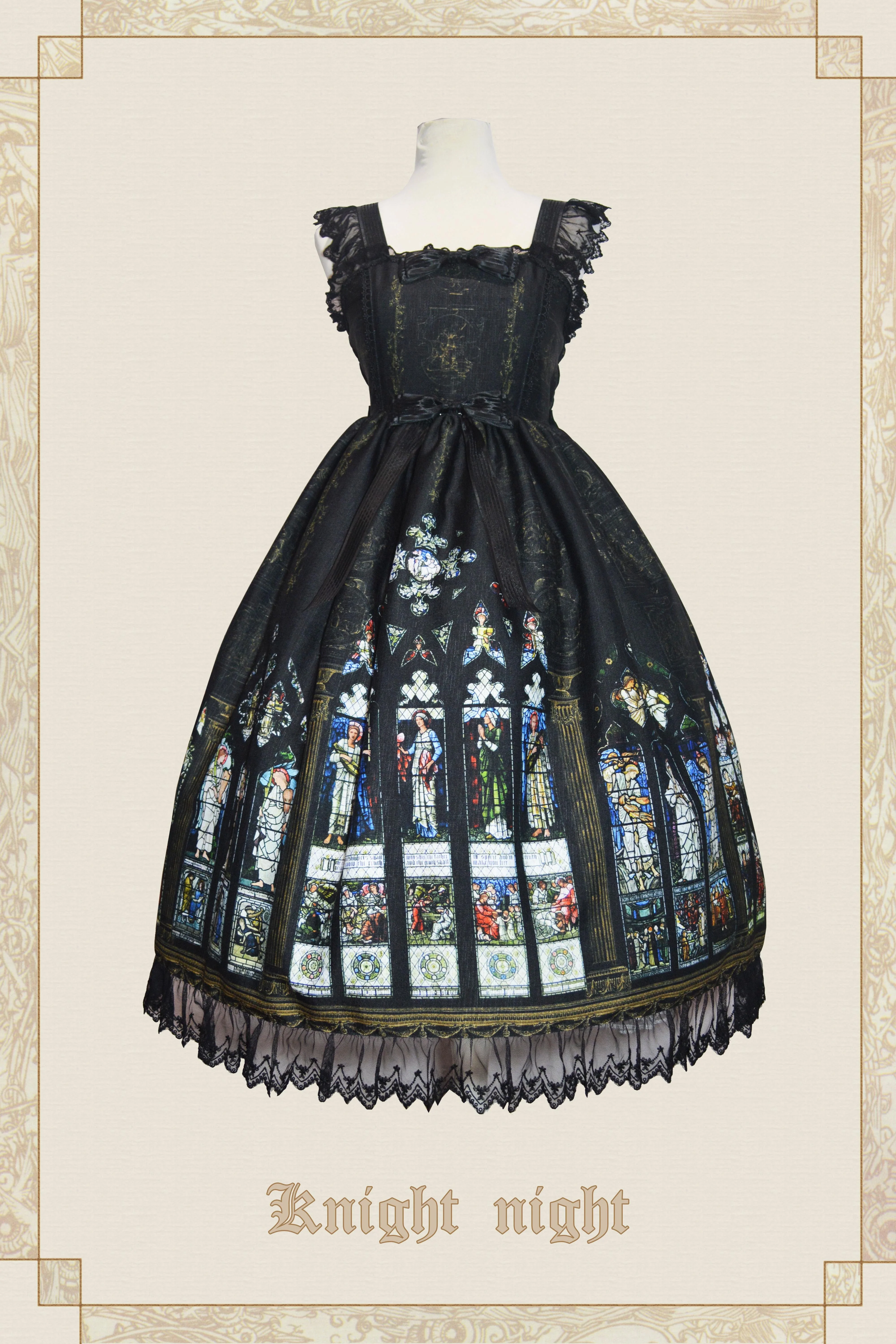 Knight night - The Saint Priest - Stained Glass·Sain Lolita Jumper Dress - Image 8