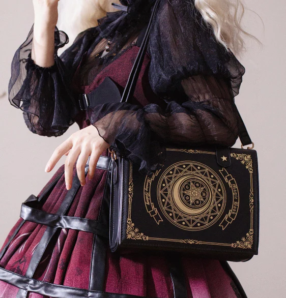 Morning Glory - The Star-Moon Grimoire - Sweet Lolita Crossbody Clamshell bag - Image 11