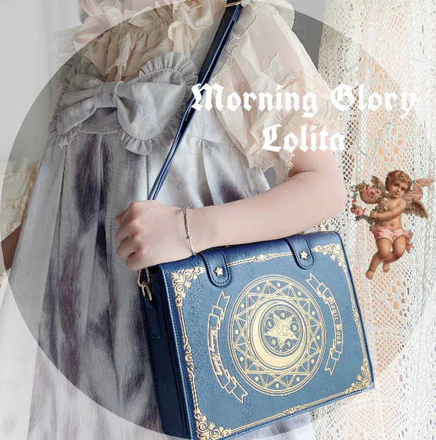 Morning Glory - The Star-Moon Grimoire - Sweet Lolita Crossbody Clamshell bag - Image 14
