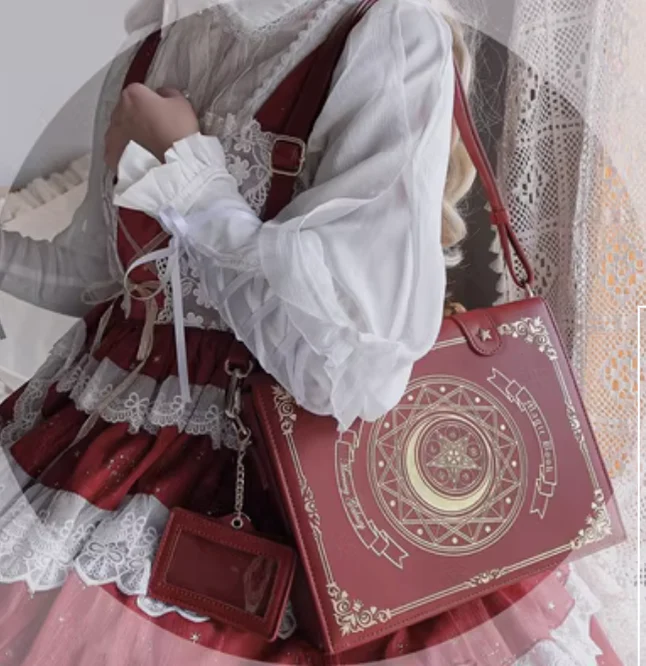 Morning Glory - The Star-Moon Grimoire - Sweet Lolita Crossbody Clamshell bag - Image 25