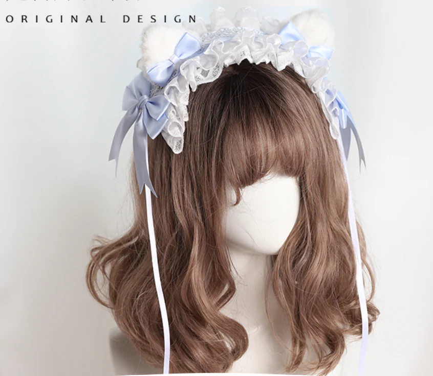 Their Past Decorations - Sweet Lolita Cat Ear Hairband - Image 11