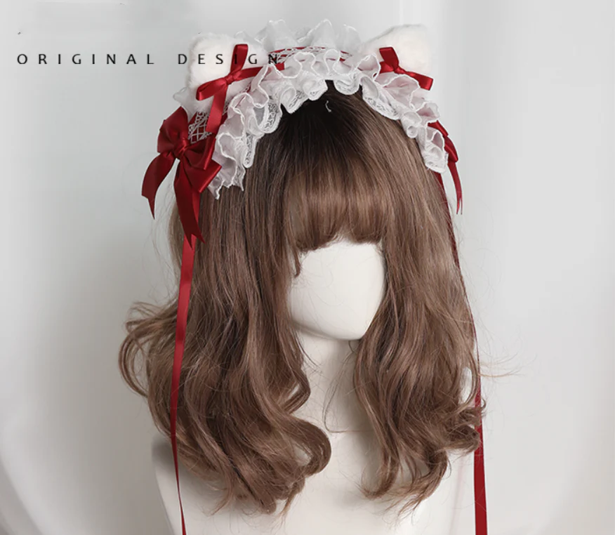 Their Past Decorations - Sweet Lolita Cat Ear Hairband - Image 12
