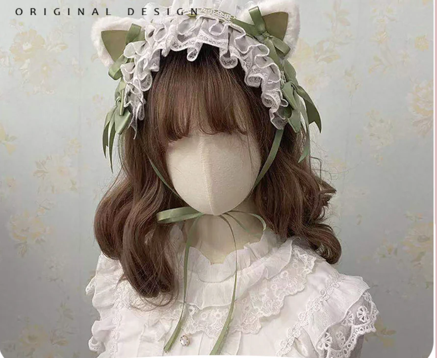 Their Past Decorations - Sweet Lolita Cat Ear Hairband - Image 17
