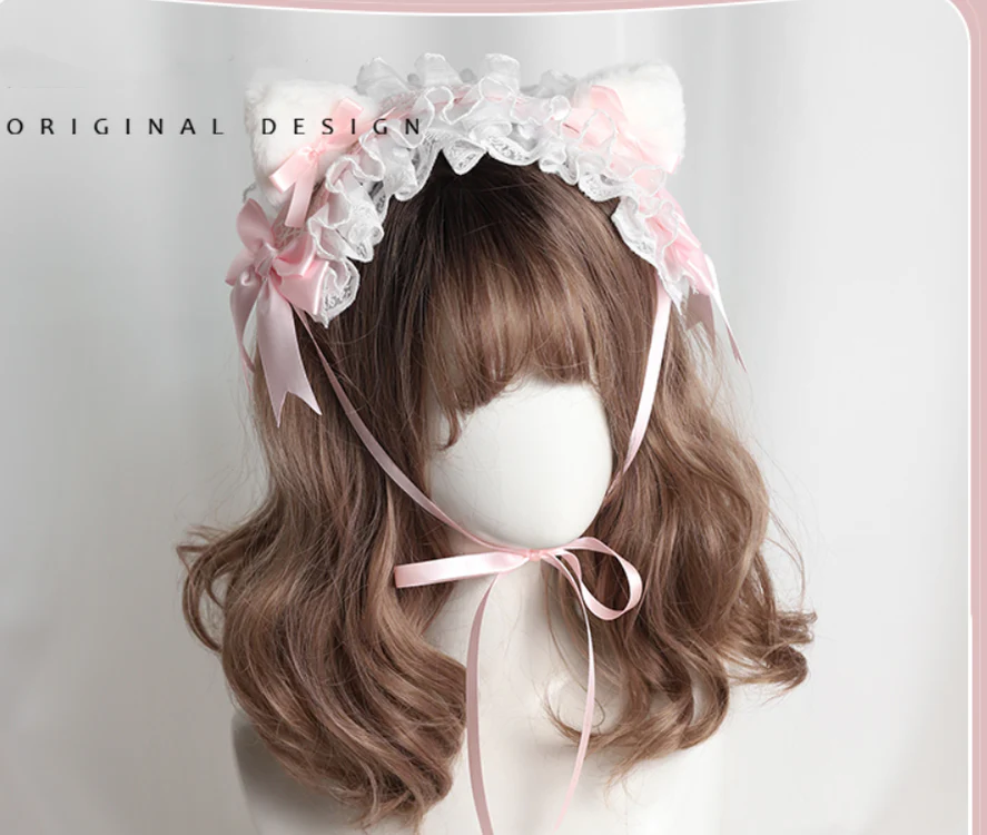 Their Past Decorations - Sweet Lolita Cat Ear Hairband - Image 7