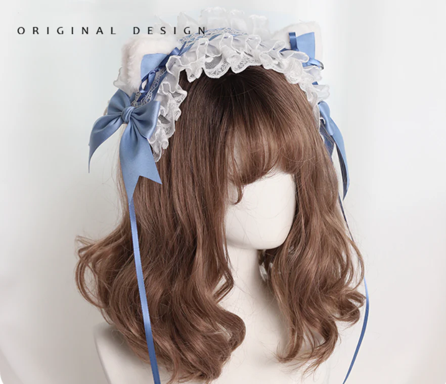 Their Past Decorations - Sweet Lolita Cat Ear Hairband - Image 9