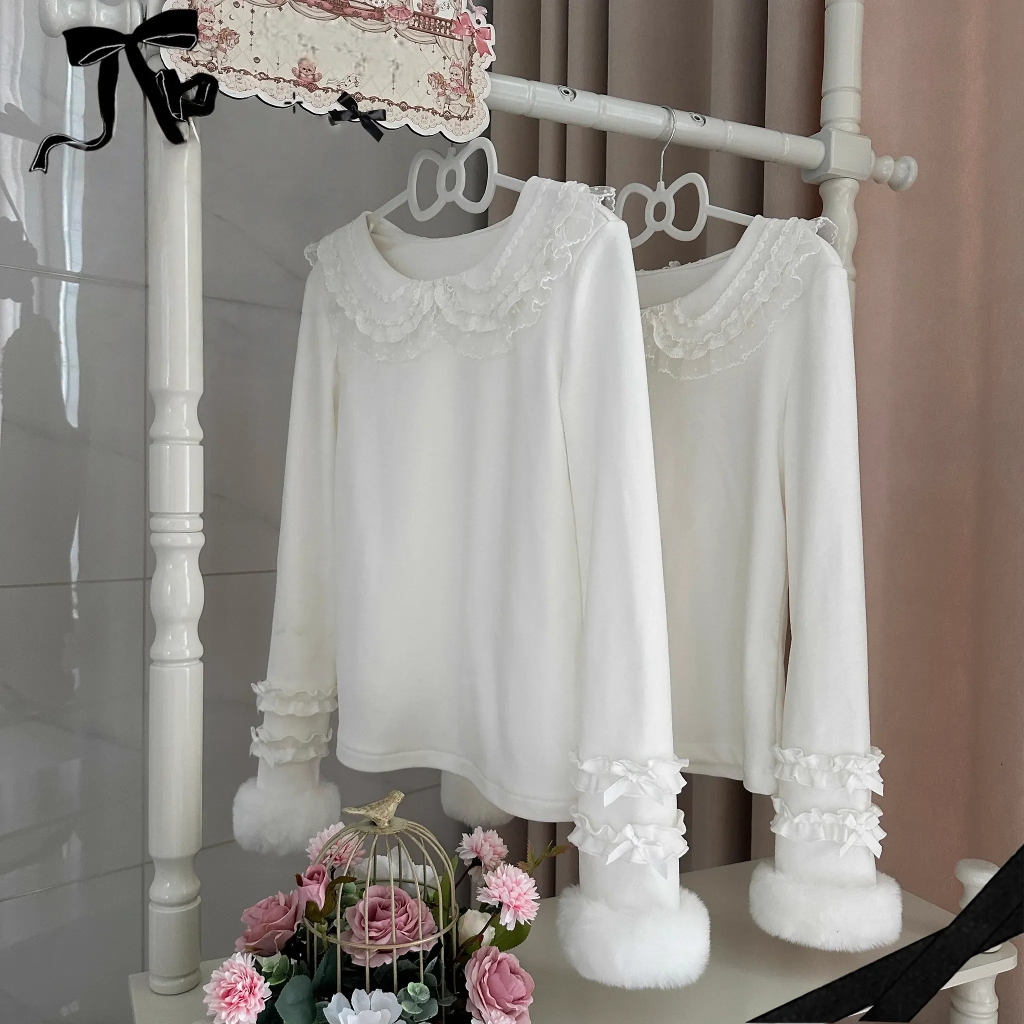 MeowMeow - Sweetheart - Thick Lolita Top, Peter-pan Collar - Image 3