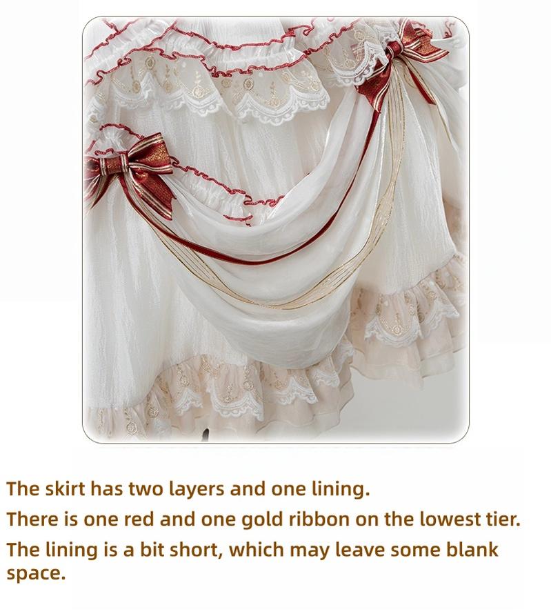 Cherry Cake - Tiered Sweet Lolita OP, Wedding Dress - Image 9
