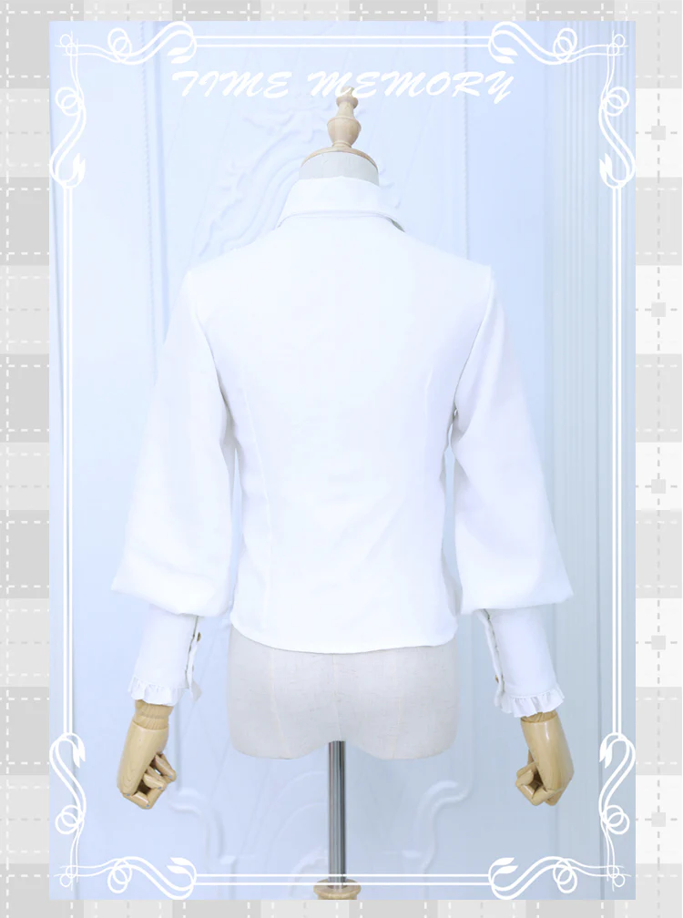 Elegant Lolita Slim Fit Mutton Sleeve Blouse - Image 22