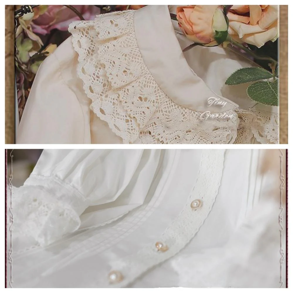 Antique Doll - Kawaii Cotton Lolita Blouse - Image 9