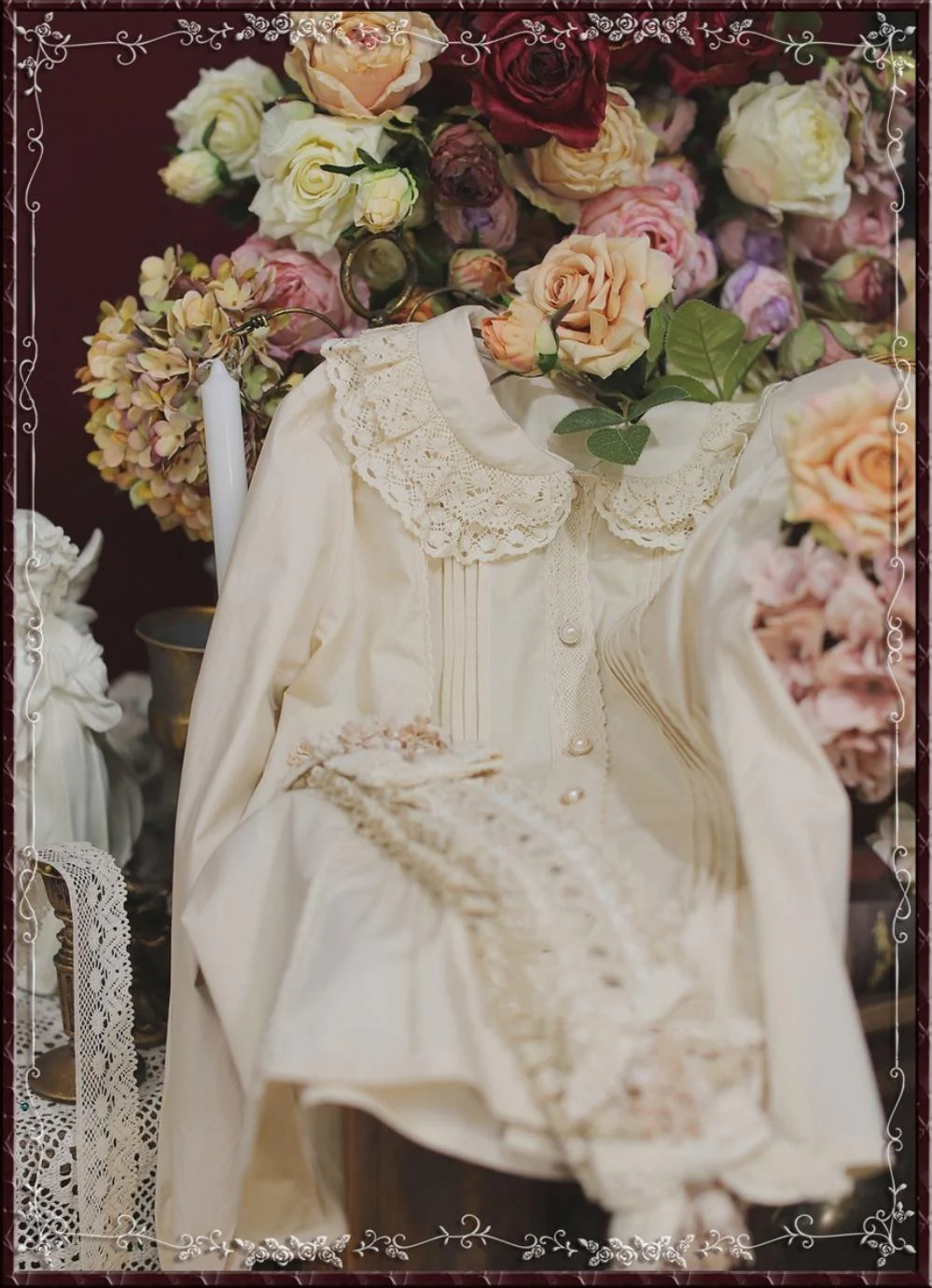 Cotton Retro Lace Lolita Blouse - Image 9