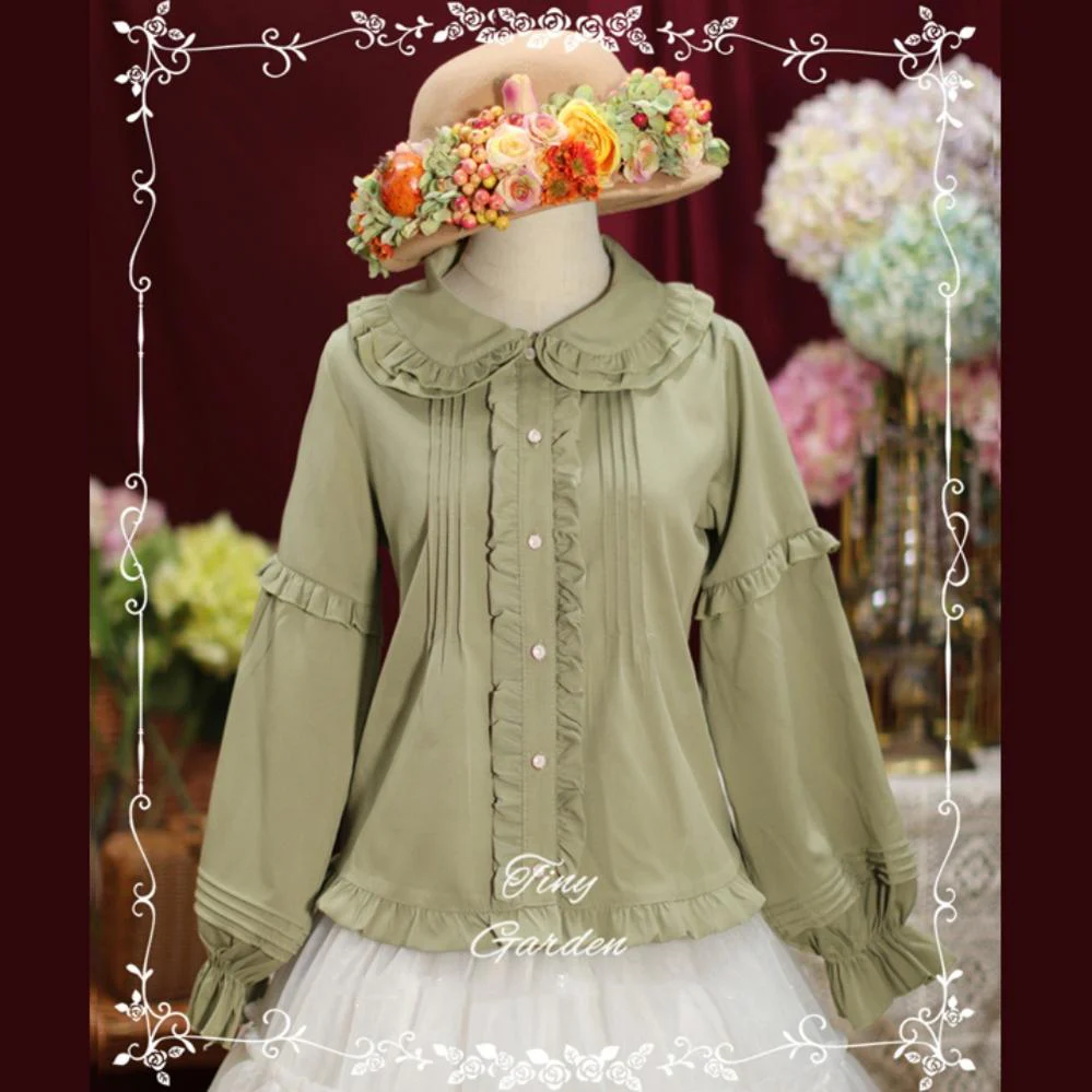 Tiny garden - Cute Lolita Blouse Long Sleeve Lolita Shirt - Image 2