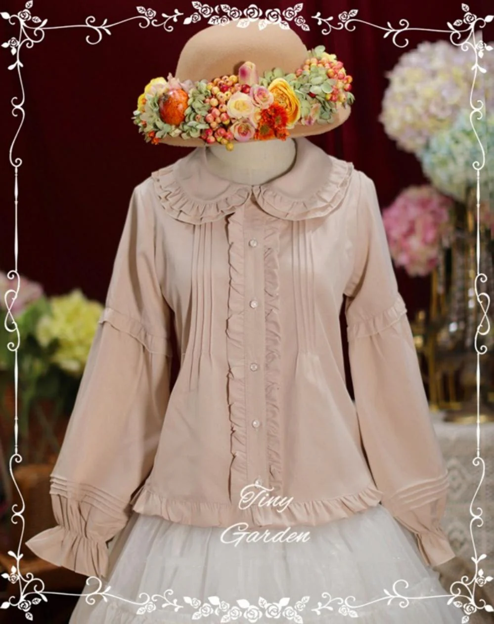 Tiny garden - Cute Lolita Blouse Long Sleeve Lolita Shirt - Image 4