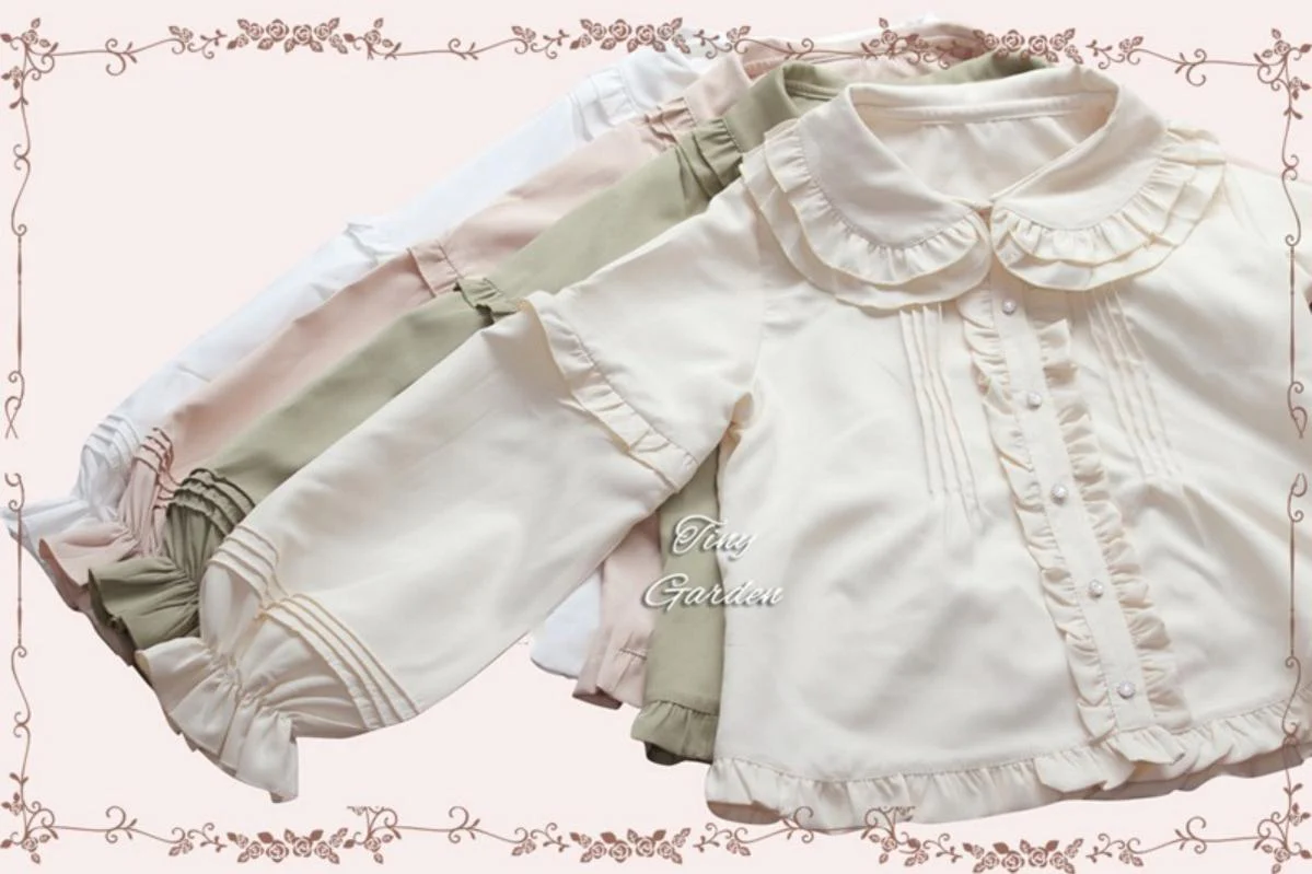 Tiny garden - Cute Lolita Blouse Long Sleeve Lolita Shirt - Image 7