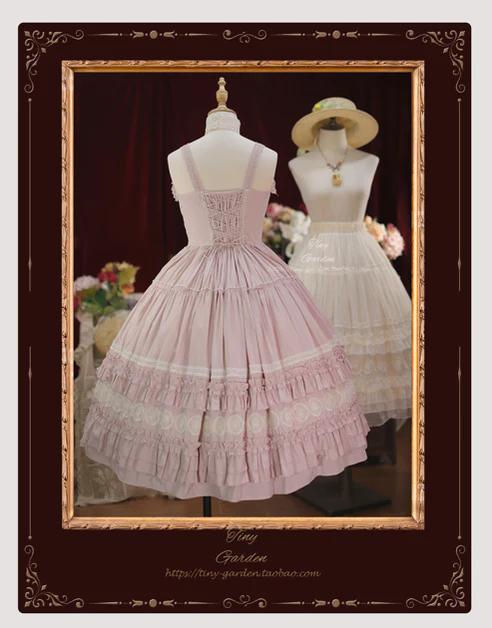 Dream Bouquet - Elegant Lolita Solid Color Jumper Dress - Image 7