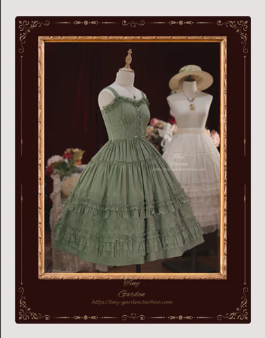 Dream Bouquet - Elegant Lolita Solid Color Jumper Dress - Image 9