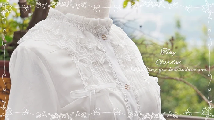 Honeycomb Sugar - Classical Lolita Shirt Chiffon Blouse - Image 11