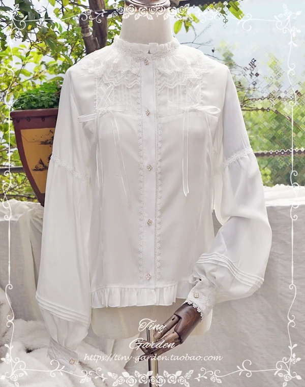 Honeycomb Sugar - Classical Lolita Shirt Chiffon Blouse - Image 4