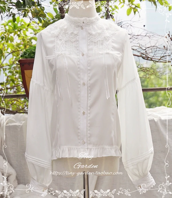 Honeycomb Sugar - Classical Lolita Shirt Chiffon Blouse - Image 5